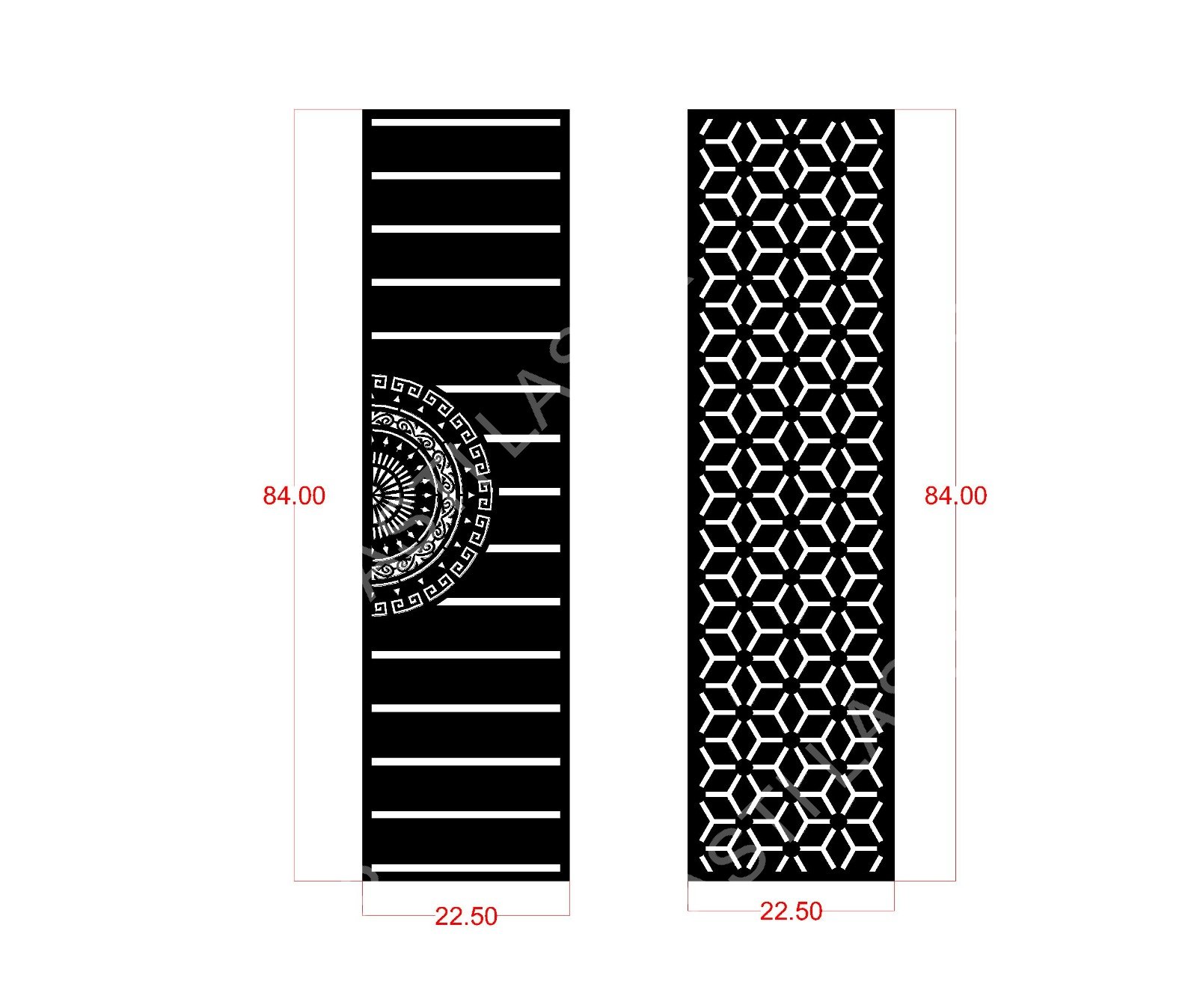 Geometric Designs CNC Laser Cutting Design - G-031.jpeg - Sasti Laser Namakkal